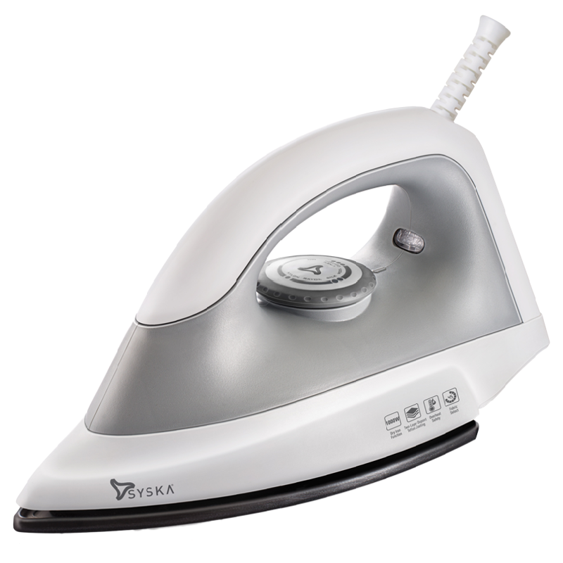 

Syska 1000 Watt Dry Iron (SDI-09, Grey), No color