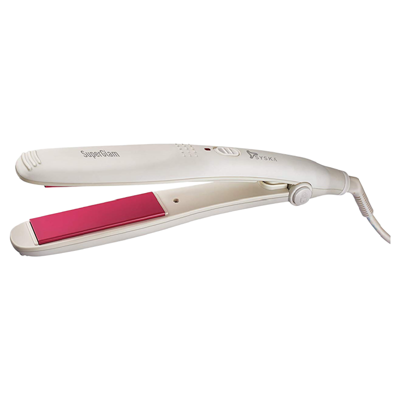 

Syska Corded Hair Straightener (HS2015, White/Pink), No color