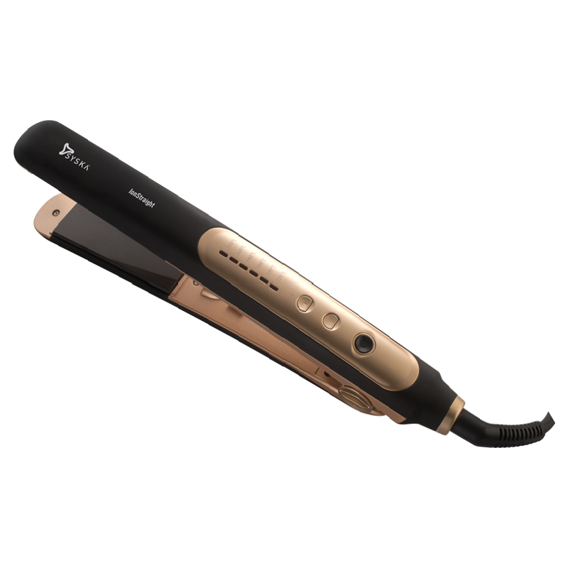 

Syska IonStraight Corded Straightener (Advanced Ionic Technology, HS2021i, Black/Golden), No color