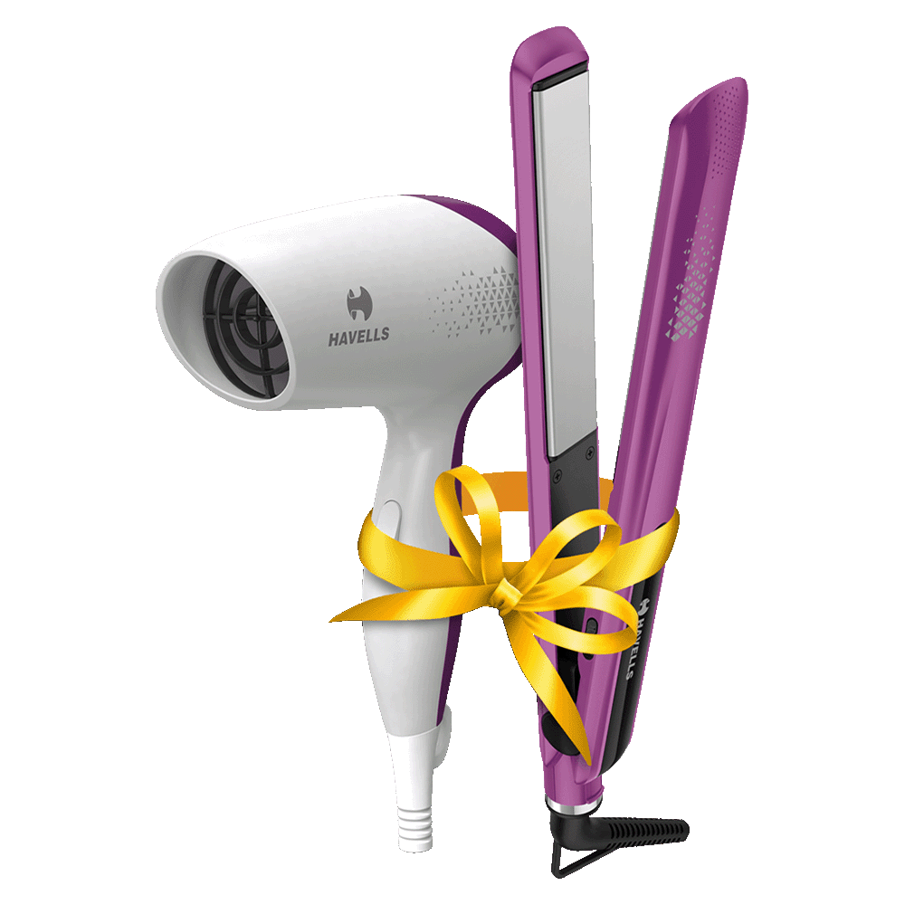 Havells Corded Styling Pack (HC4025, Purple/White)_1