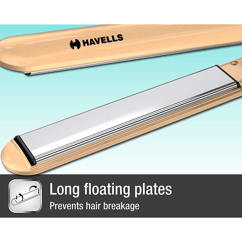 

Havells Premium Corded Hair Straightener (HS4152, Gold), No color
