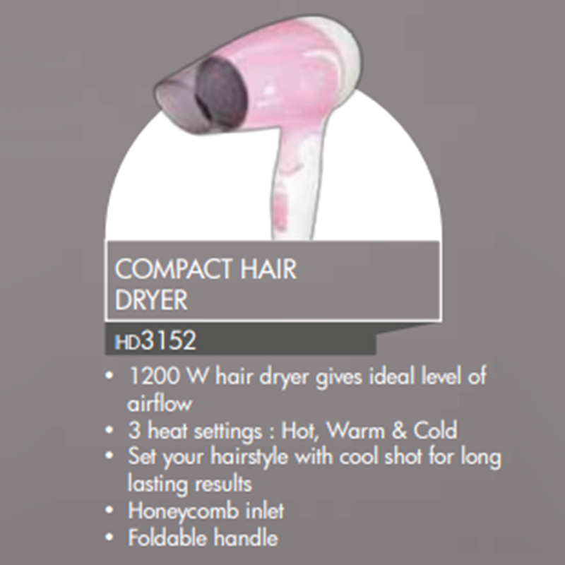 Buy Havells HD3152 1600 Watt 3 Setting Hair Dryer Cool Shot Button  Foldable Pink Online  Croma