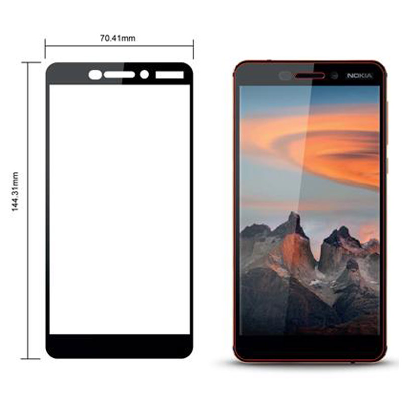 Stuffcool Mighty 2.5D Tempered Glass Screen Protector for Nokia 6.1 (MGGP25DNK618, Black)_4