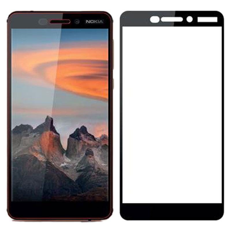 Stuffcool Mighty 2.5D Tempered Glass Screen Protector for Nokia 6.1 (MGGP25DNK618, Black)_2