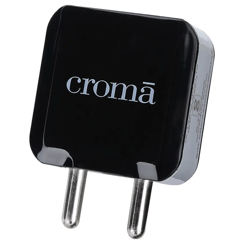 Croma 2.1 Amp 1 Port USB Wall Charging Adapter (CRCA2300, White)_1