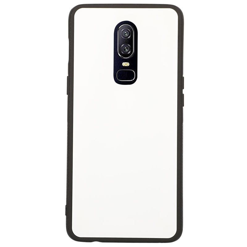 Aviz Plastic Hard Back Case Cover for OnePlus 6 (AZHCONEP6-WHT, White)_1