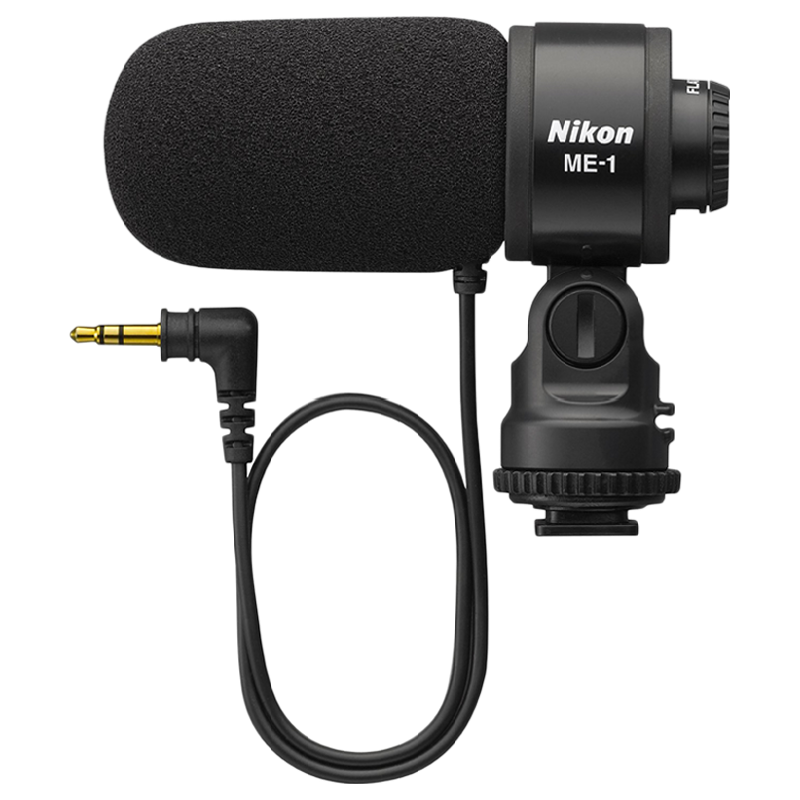 

Nikon Mini-Pin Plug 3.5 mm 2 Stereo Channel Mic (ME-1, Black), No color