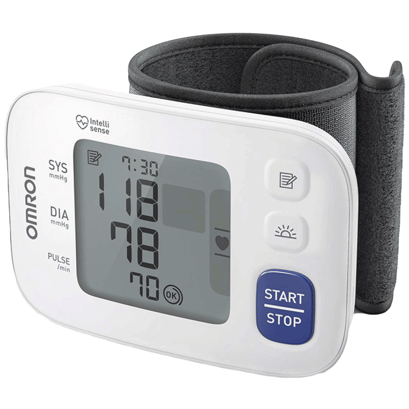 Omron Fully Automatic Digital Wrist Blood Pressure Monitor (Intellisense Technology, HEM-6181, White)_1