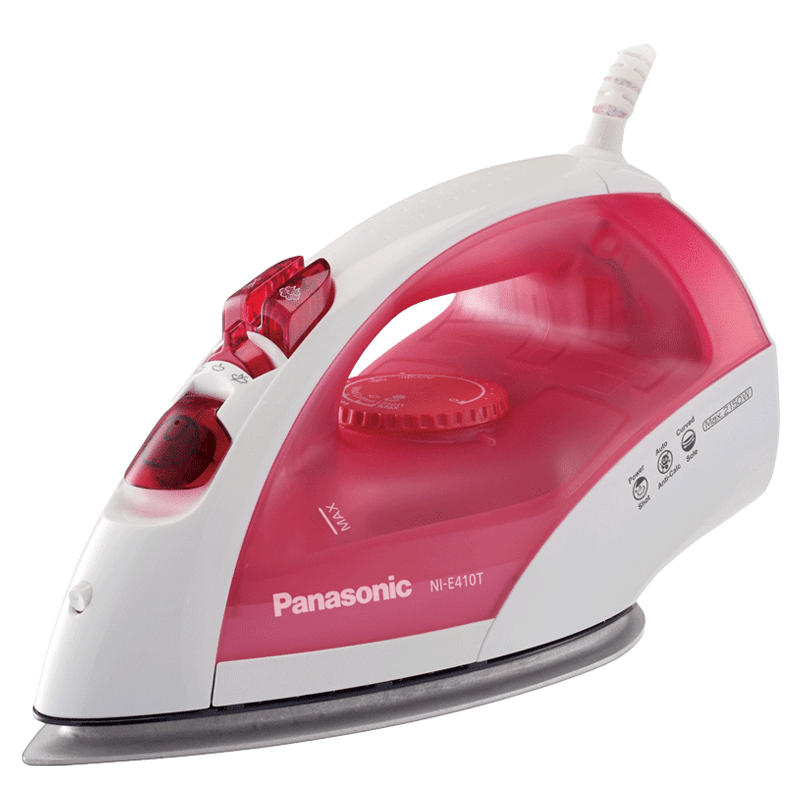 

Panasonic 2150 Watt Steam Iron (NI-E410TRSM, Red)