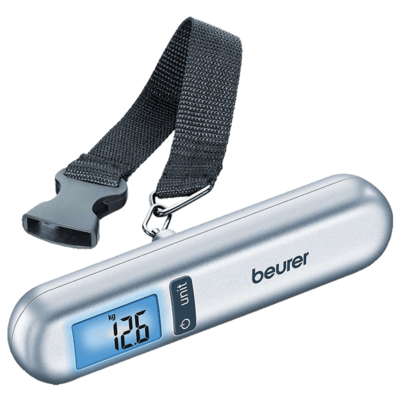 Beurer Luggage Weight Scale (Switch-On Technology, Automatic Hold Function, LS 06, Silver)_1
