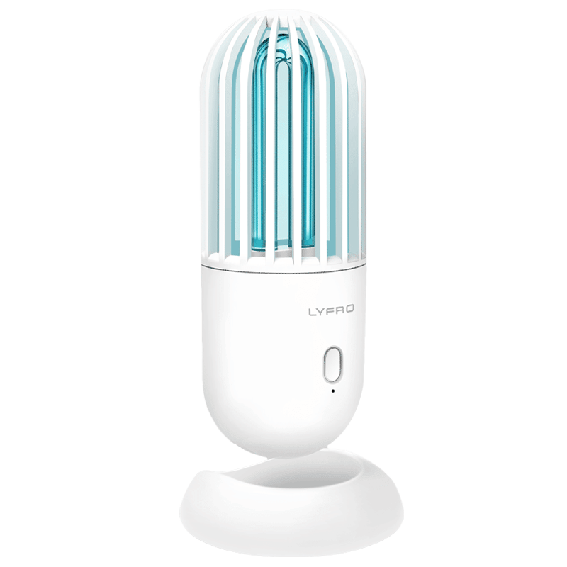 Lyfro Battery Powered Sanitizing Lamp (Disinfects Up To 99.9 %, Hova, White)
