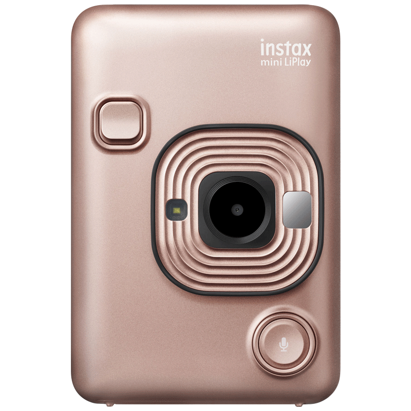 

Fujifilm Instax Mini LiPlay Instant Camera (Pick and Print, Blush Gold)