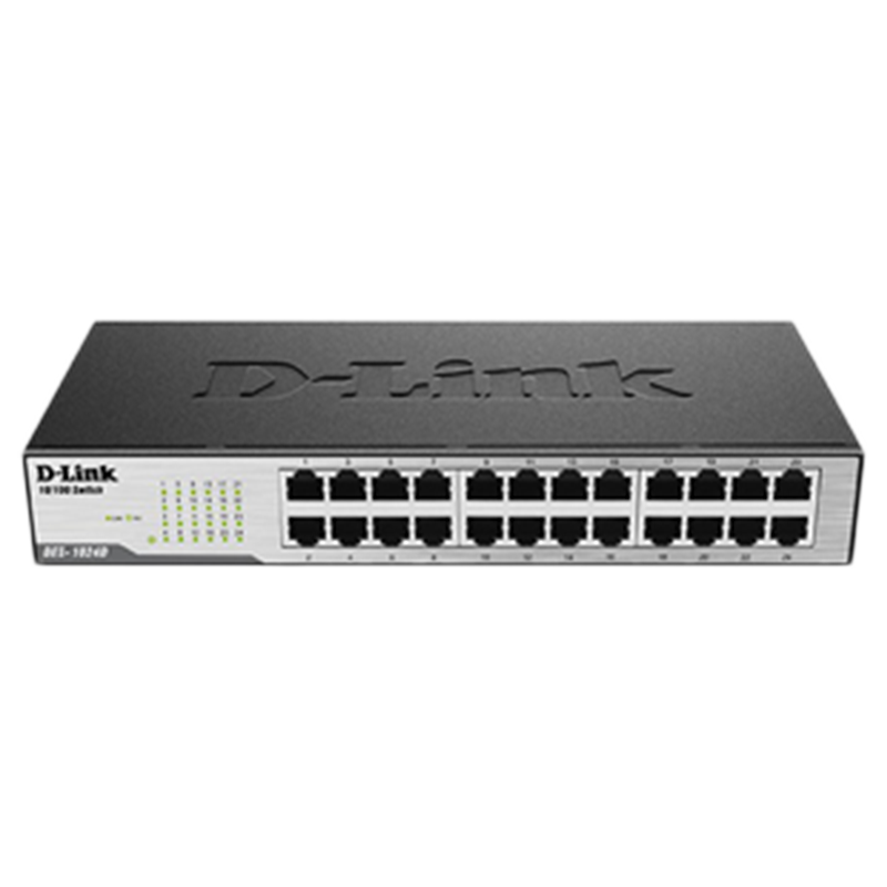 D-Link 24-Port Fast Ethernet Switch (DES-1024D, Black)_1