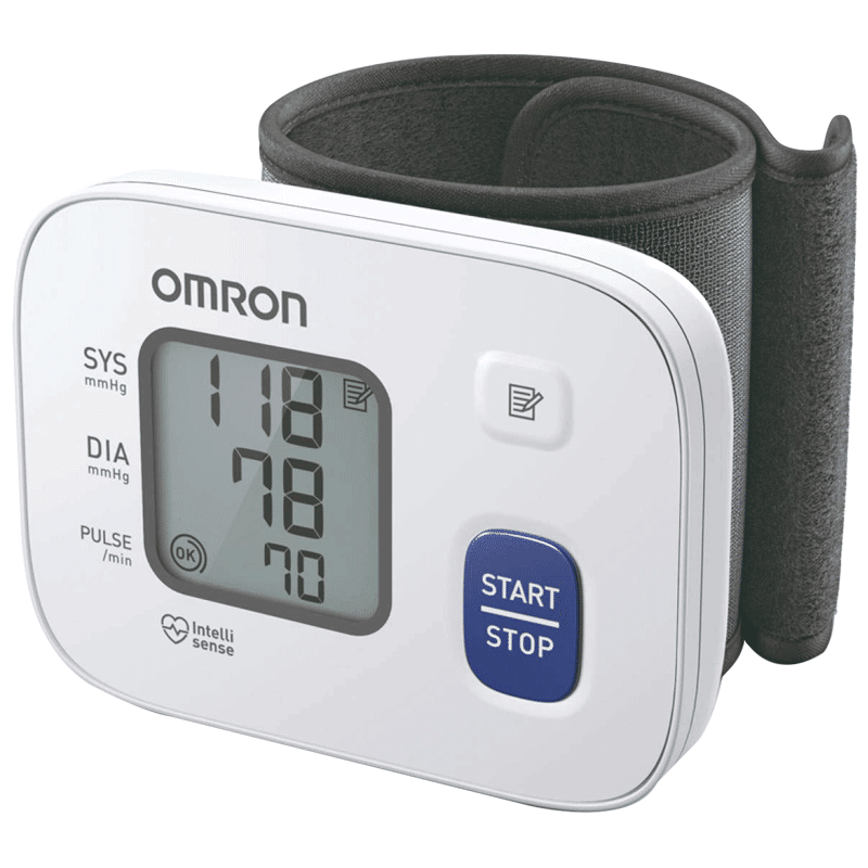 Omron Fully Automatic Digital Wrist Blood Pressure Monitor (Intellisense Technology, HEM-6161, White)_1