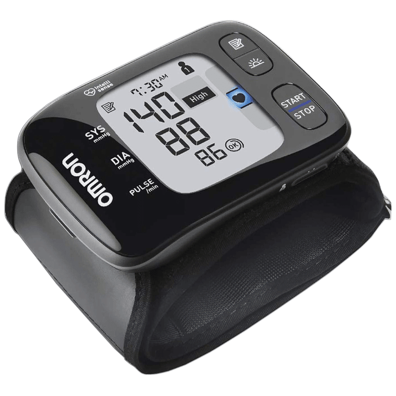Omron Fully Automatic Digital Wrist Blood Pressure Monitor (Intellisense Technology, HEM-6232T, Black)_1