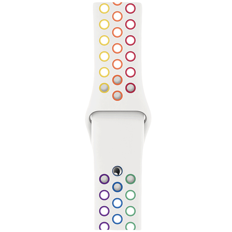 

Apple Pride Edition Nike 40 mm Apple Watch Strap (MYD52ZM/A, Pride), No color