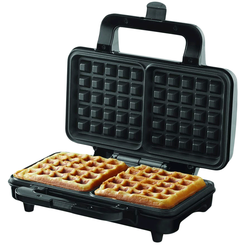 Borosil Neo Waffle 1000 Watts 2 Slice Automatic Grill Sandwich Maker (Automatic Temperature Control, BWM100SS11, Silver)_3