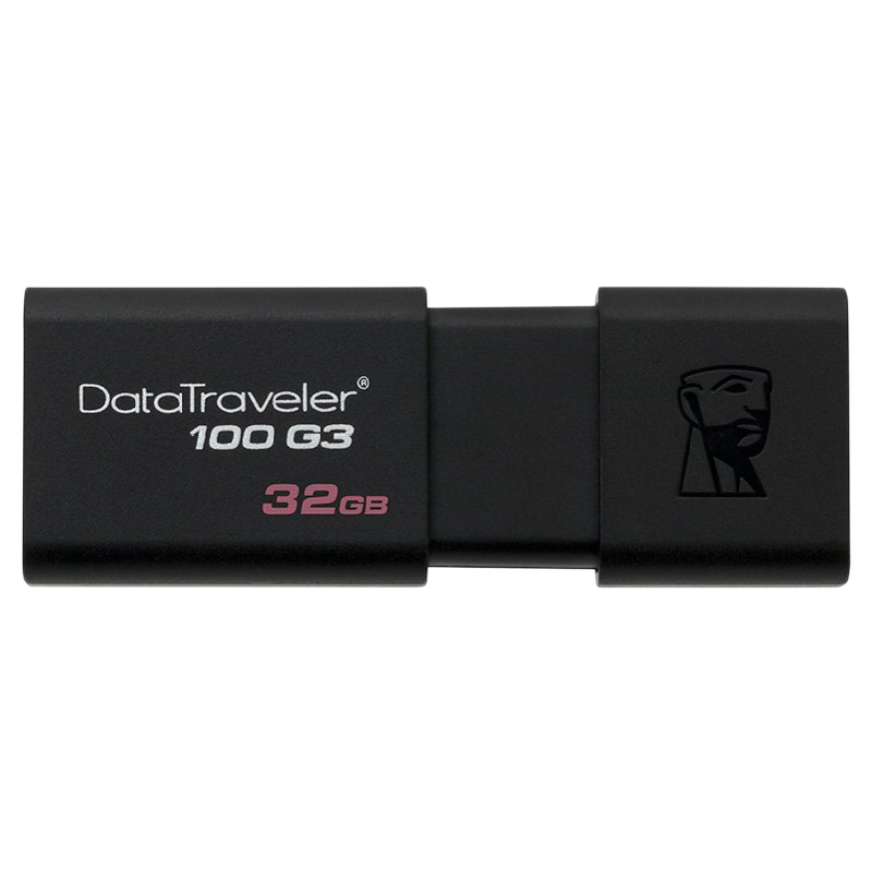 Kingston Data Traveler 32GB USB 3.0 Flash Drive (DT100G3/32GBIN, Black)_1