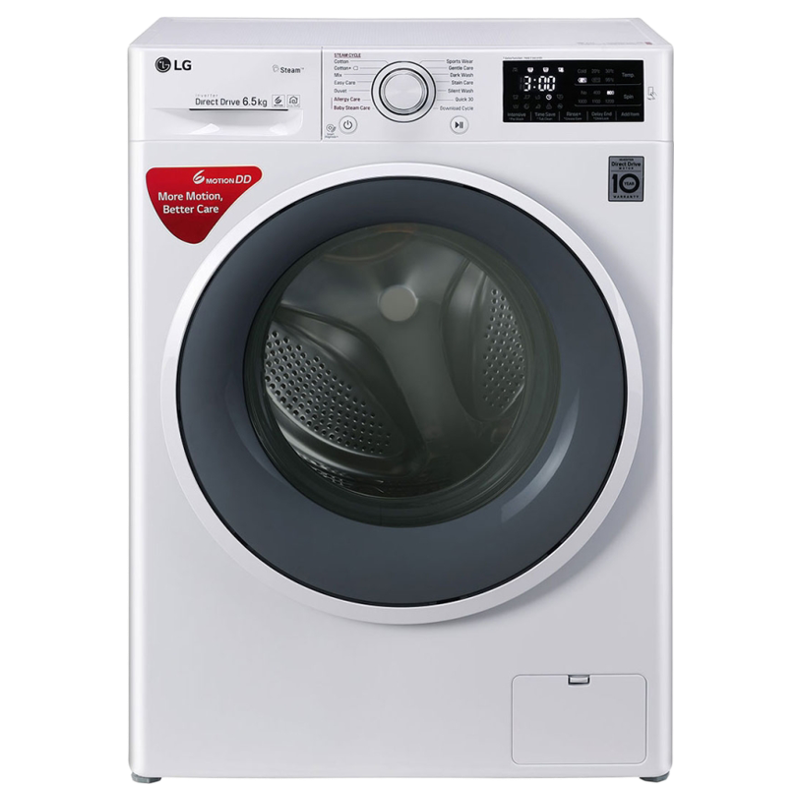 LG 6.5 kg Fully Automatic Front Loading Washing Machine (FHT1265SNW, Blue White)_1