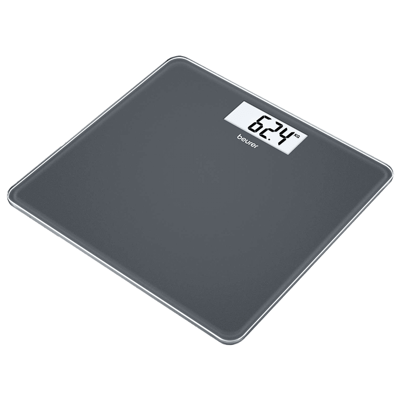 Beurer Bathroom Digital Weight Scale (Battery Powered, Quick Start Technology, GS213, Black)_1