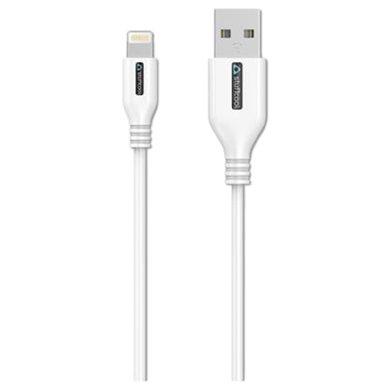 

Stuffcool Rapido 1.5 Meter USB (Type-A) to Lightning Power/Charging USB Cable (For iPhones/iPads, LGRPDO-WHT, White), No color