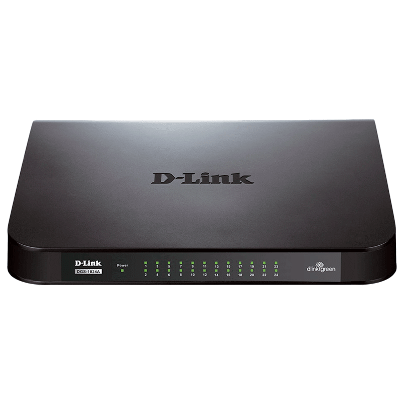 

D-Link 24-Port Gigabit Switch (DGS-1024A, Black), No color