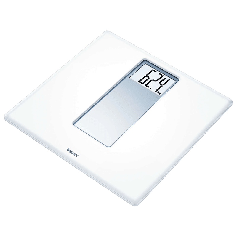 Beurer Personal Bathroom Digital Weight Scale (Battery Powered, PS160, XXL Display, White)_1