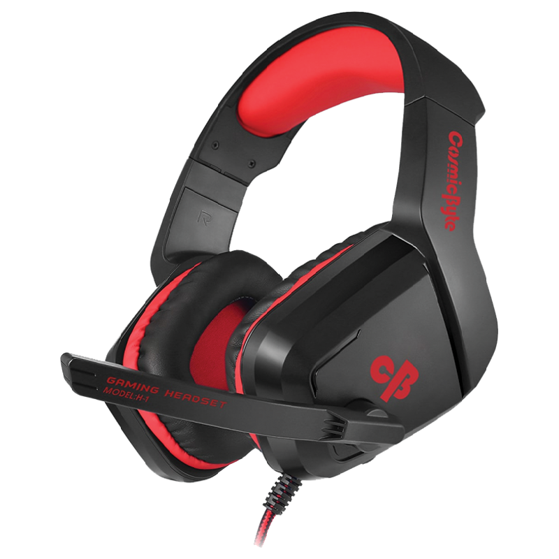 Cosmic Byte H1 Gaming Headset with Mic (Red)_1