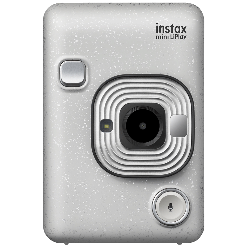Fujifilm Instax Mini LiPlay Instant Camera (Pick and Print, Stone White)_1