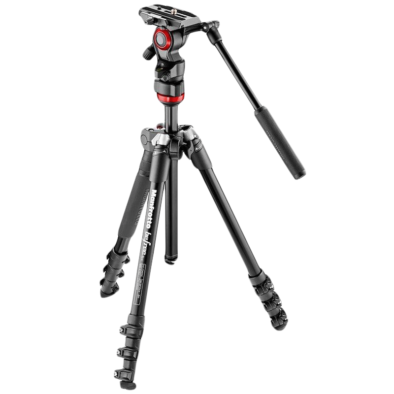 

Manfrotto Befree Adjustable 151 cm Aluminum Tripod with Live Fluid Head for DSLR and Camcorders Camera (Up to 4 Kg, Flexible Shooting, MVKBFR-LIVE, Black), No color