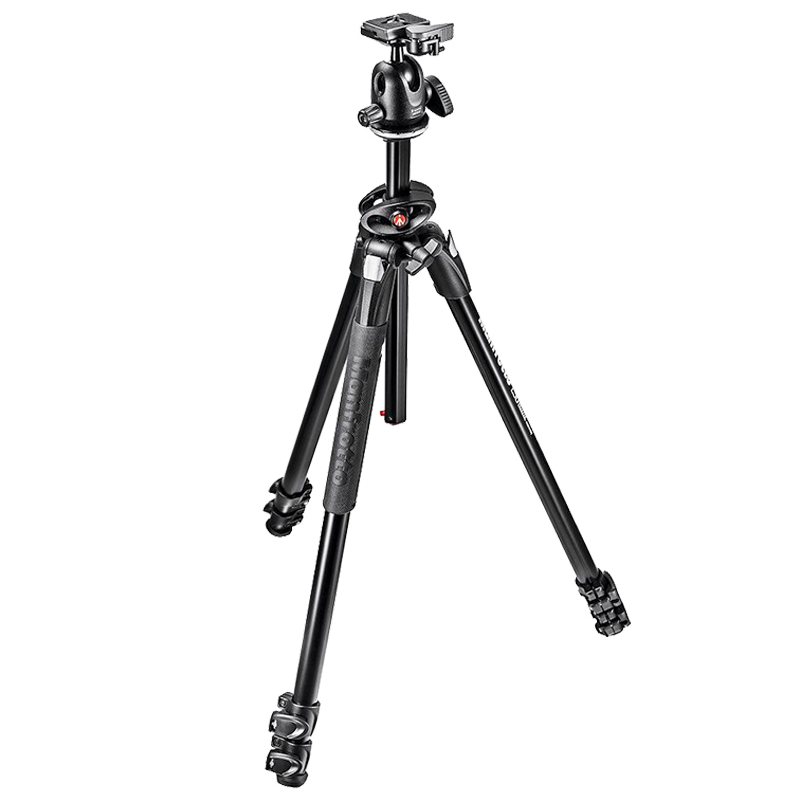 

Manfrotto Adjustable 172 cm Tripod For DSLR Cameras (Up to 5 Kg, Adjustable Flip Locks, MK290DUA3-BH, Black)