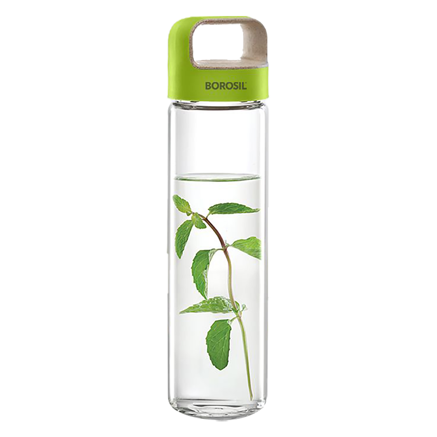 

Borosil Puro Neo 0.5 Litre Bottle (BVUNEGRN550, Green), No color