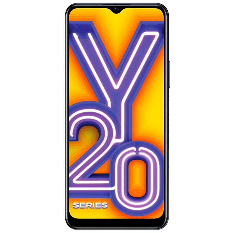 

Vivo Y20 (64GB ROM, 4GB RAM, Obsidian Black), No color