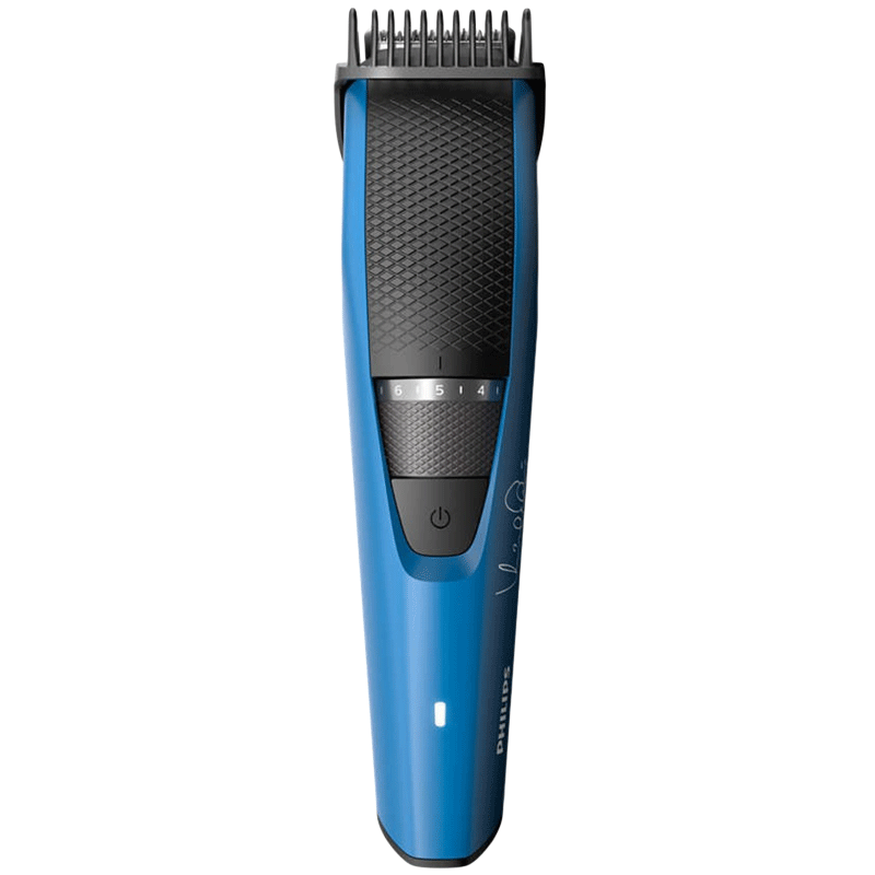 Philips Beardtrimmer Series 3000 Stainless Steel Blades Corded & Cordless Beard Trimmer (45 Min Run Time/2h Charge, 20 Length Settings, BT3105/15, Black/Blue)_1