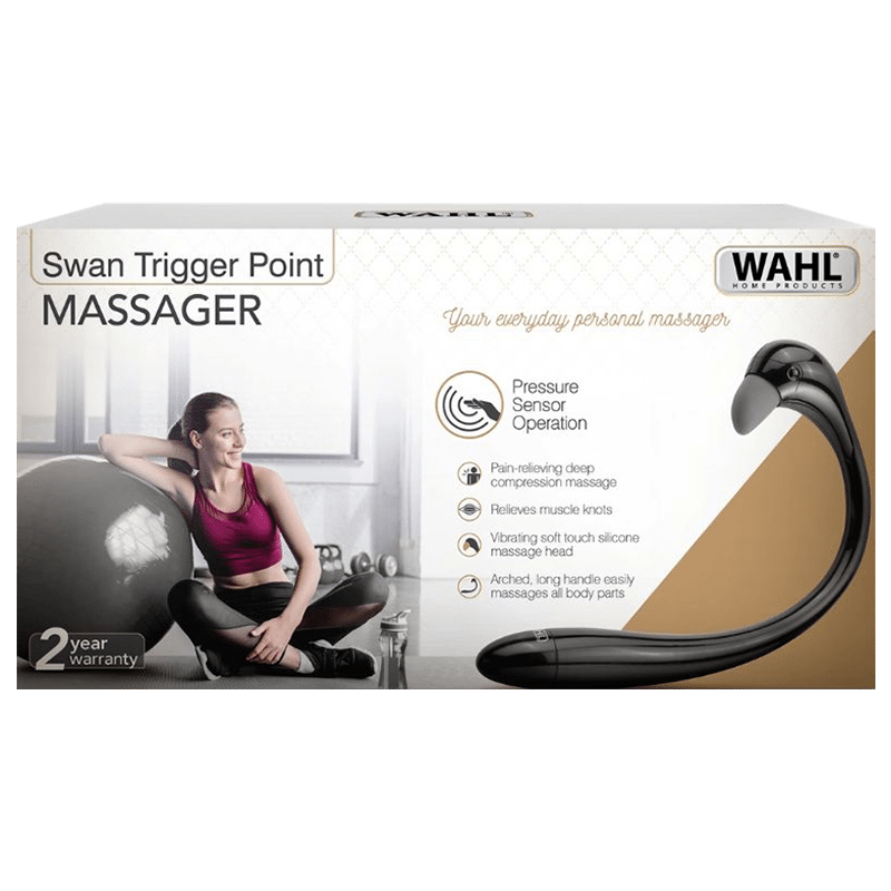 Wahl WMHM6 Swan Trigger Point Fully Body Massager (Soft Touch Silicone Head, Black)_4