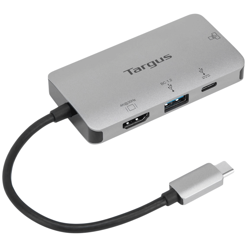 Targus 100 Watts USB-C 4K HDMI Docking Station (Portable, DOCK418AP, Grey)_1