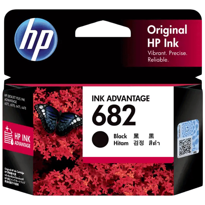 

HP Ink Advantage 682 Original Cartridge (8.5 ml, 3YM77AA, Black), No color