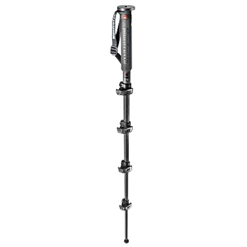 

Manfrotto XPRO Over Adjustable 176 cm Carbon Fiber Monopod For Digital Cameras (Up to 5Kg, 5 Leg Section, MMXPROC5, Black), No color