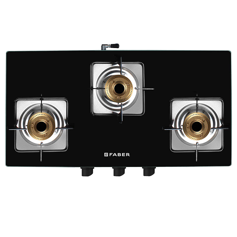 

Faber 3 Burners Hob (Marvellous, Black), No color