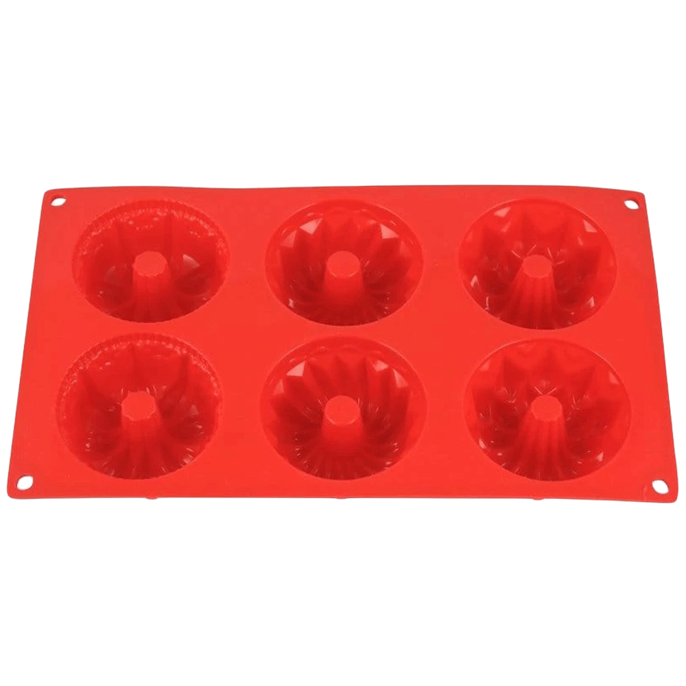 Wonderchef Pavoni Multi-Forme 6 Portions Mould for Microwave, Refrigerator (Good Elasticity, 63152909, Red)_4