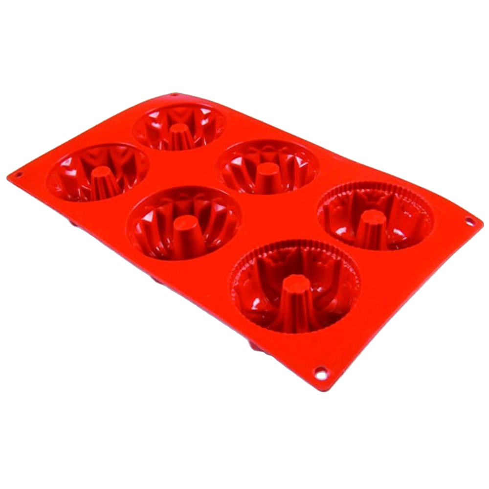 Wonderchef Pavoni Multi-Forme 6 Portions Mould for Microwave, Refrigerator (Good Elasticity, 63152909, Red)_3