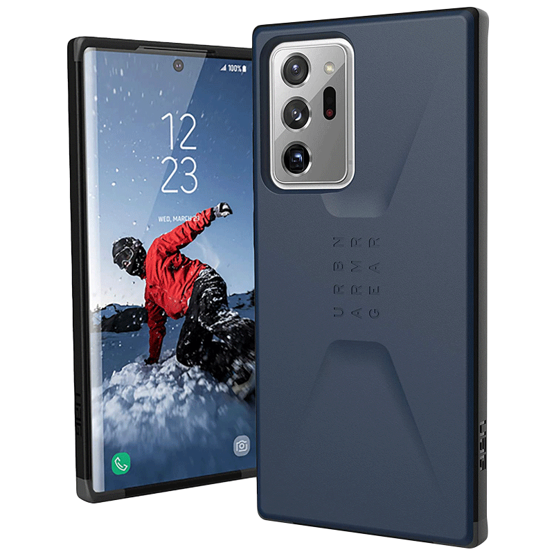 

UAG Civilian Dual Core TPU Back Case For Galaxy Note 20 Ultra (Impact Resistant Bumpers, UGCV_20NOTEU_MD, Mallard), No color