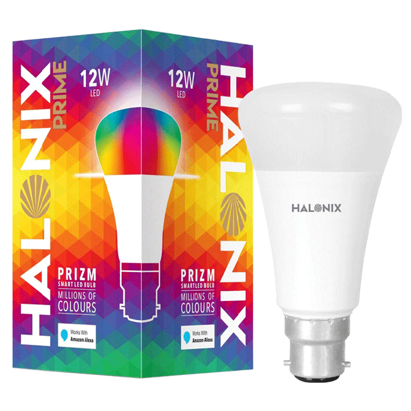 

Halonix Prime Prizm 12 Watt Smart LED Bulb (F4SNE6F0000Y500, Multicolor), No color