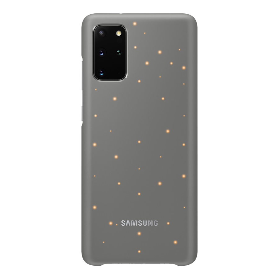 

Samsung Galaxy S20 Plus LED View Polycarbonate Back Case Cover (EF-KG985CJEGIN, Grey), No color