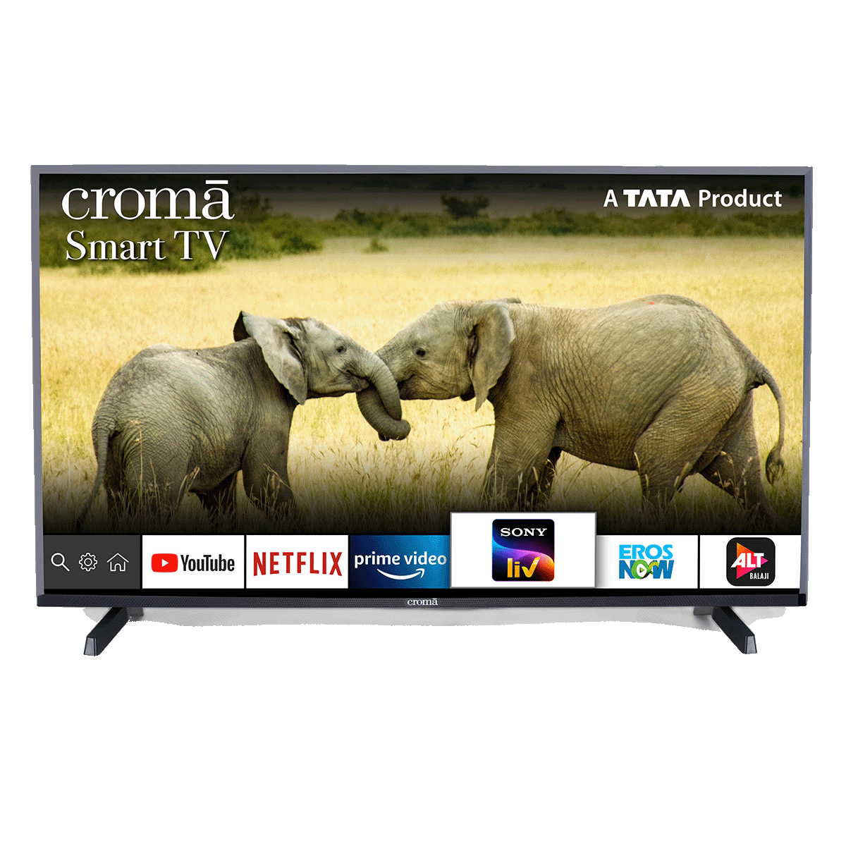 Croma 100.3cm (39.5 Inch) Full HD LED Smart TV (Dual Box Speakers, CREL7362, Black)_1