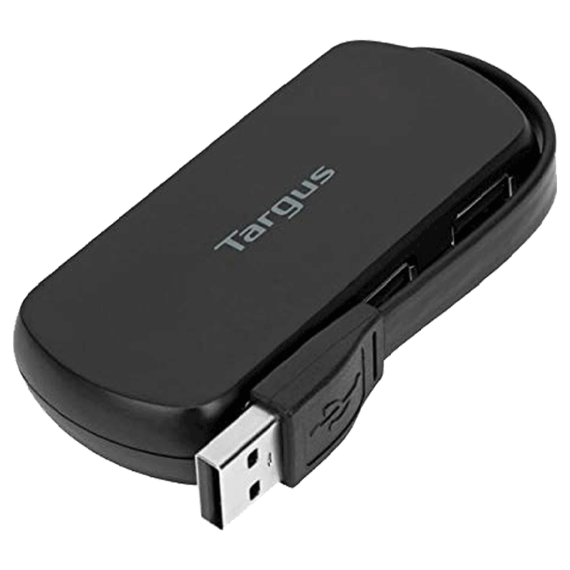Targus USB 2.0 4-Port USB Hub (ACH214AP, Black)