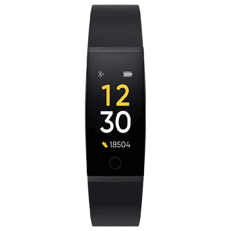 

Realme Fitness Tracker (24mm) (Heart Rate Sensor, RMA183B, Black, TPU Band), No color
