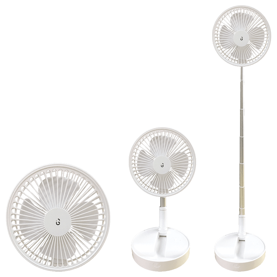 iGear 4 Blades Rechargeable Superfan (iG-1066, White)