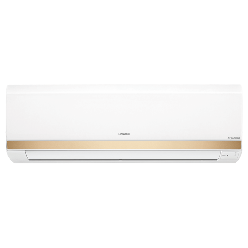 

Hitachi Kashikoi 5100X 1.5 Ton 5 Star Inverter Split AC (Copper Condenser. RSOG518HDEA, Gold), No color