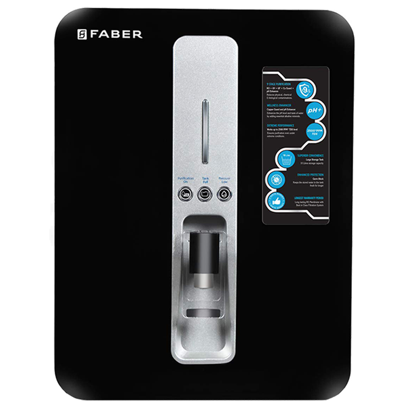 Faber RO Plus UV Plus CU Plus PH Water Purifier (Neutron Plus, Black)_1
